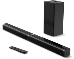 Happyment® Soundbars voor TV & PC - Bioscoop ervaring - Subwoofer - Bluetooth - 3D stereo surround sound USB - 100W Image