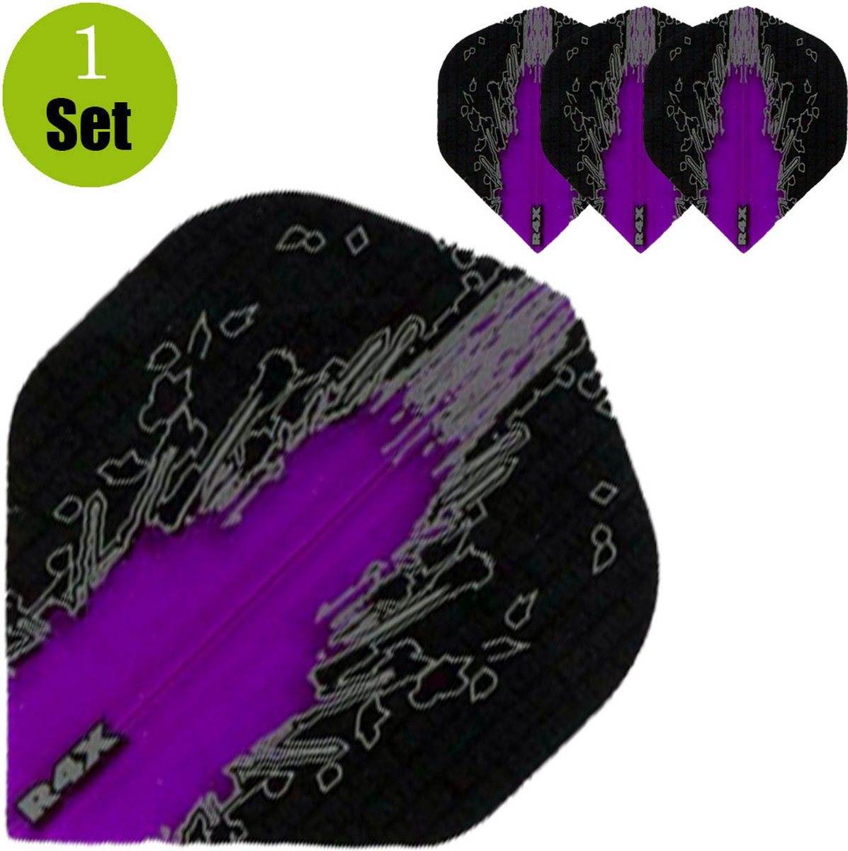 R4X High Impact Dartflights - Paars