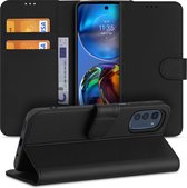 Motorola Moto E32/E32s Etui Bookcase Zwart avec Porte-Cartes
