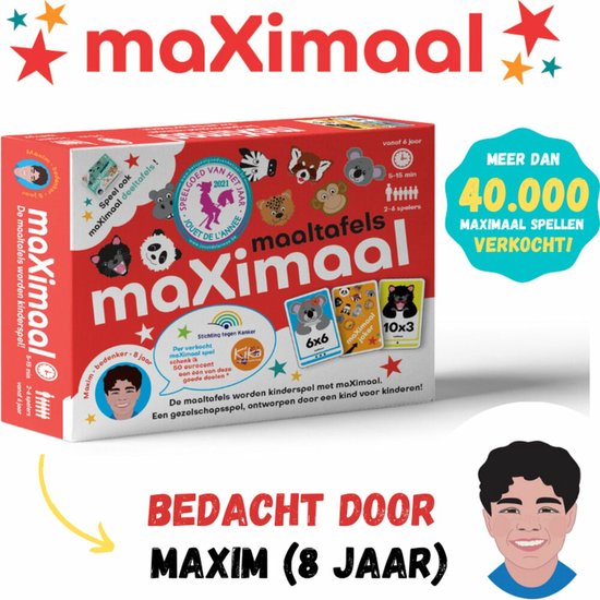 maXimaal Maaltafels Keersommen - educatief speelgoed - rekenen, tafels en delen wordt kinderspel
