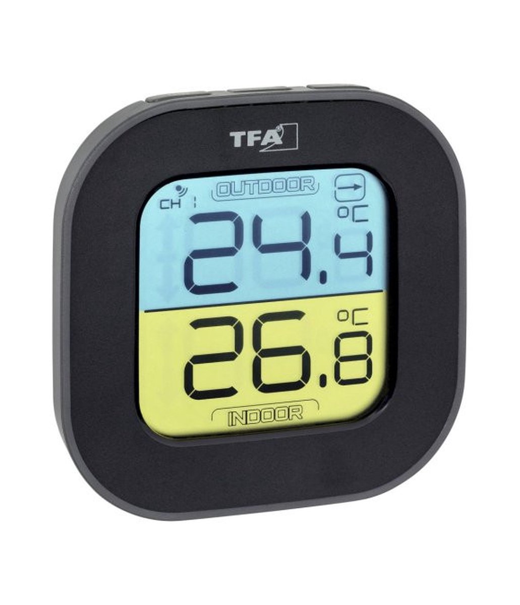 TFA Dostmann FUN Draadloze thermometer Zwart