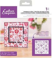 CC - Stencil 7'x7' - Pigment Inkt - Rosebud Floral