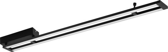 EGLO Amontillado Plafondlamp - LED - 112,5 cm - Zwart/Wit - Dimbaar