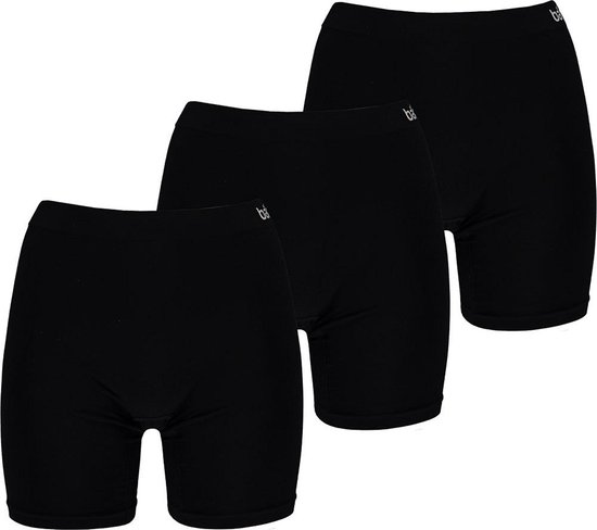 Lot de 3 shorts en Bamboe pour femme sans coutures noir