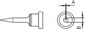 Weller LT 1SA Soldeerpunt Ronde vorm, lang Grootte soldeerpunt 0.5 mm Lengte soldeerpunt: 15 mm Inhoud: 1 stuk(s)