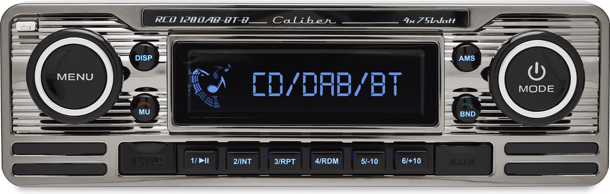 Jonge dame innovatie Perth Caliber Autoradio met Bluetooth, CD Speler, DAB+ en FM Radio USB 1 DIN  Retro Zwart... | bol.com