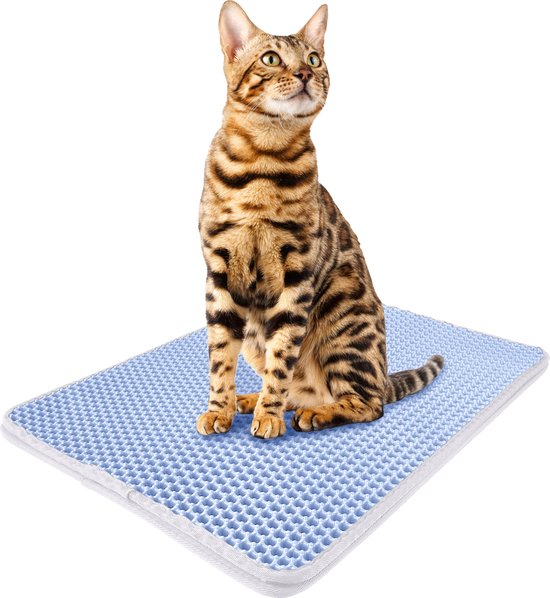 Kattenbakmat Grit Opvanger – Mat Voor Kattenbak – Uitloopmat 40 X 50 Cm – Kattenmat Schoonloopmat