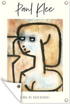 Muurdecoratie Kunst - Paul Klee - Girl in mourning - 120x180 cm - Tuinposter - Tuindoek - Buitenposter