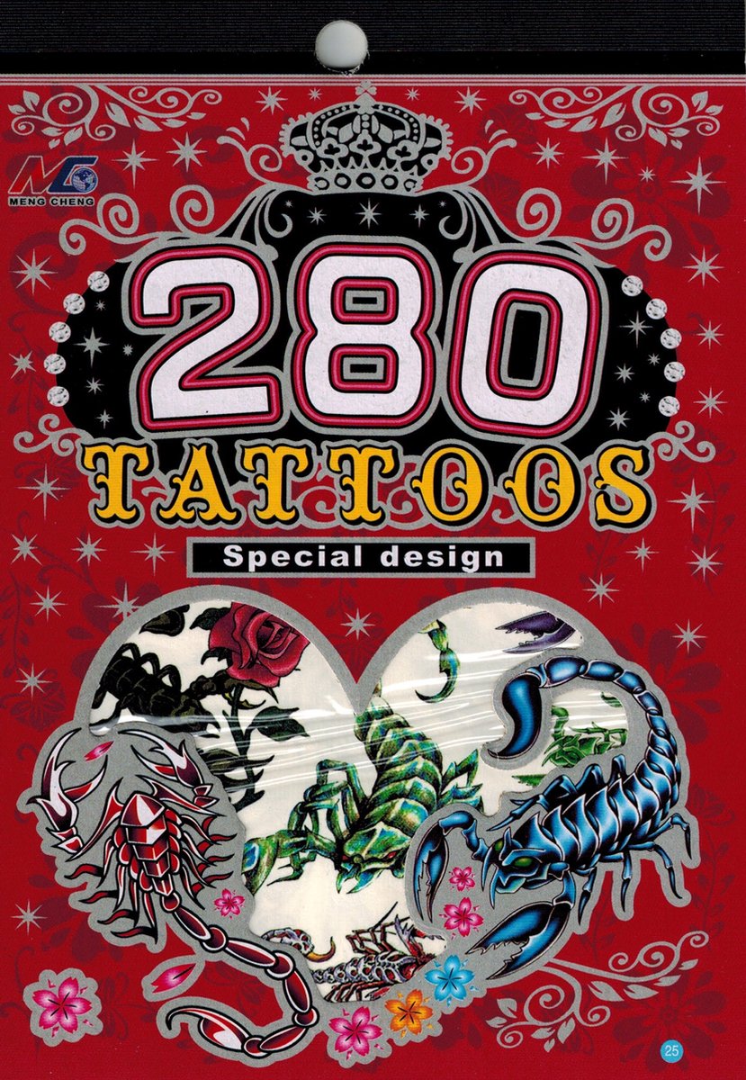 Ascend Store Combo of 2 Tattoo Booklets of Attractive Designs for Kids.  Book No 2 & 3 - Combo of 2 Tattoo Booklets of Attractive Designs for Kids.  Book No 2 &