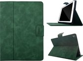 oTronica hoes geschikt voor iPad 5e/6e generatie / 2017/2018 Luxe Leren Bookcase met Pencil houder - Premium Leren cover - Groen
