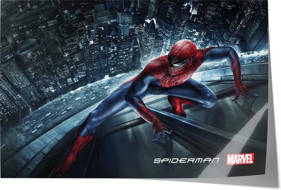Poster Spiderman - Marvel - Superheld - Avengers - Kinderkamer - Jongenskamer - 60x40 cm