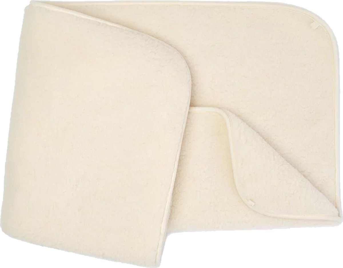 Wollen ledikantdeken wol 93x135cm – Kameel / merinowol