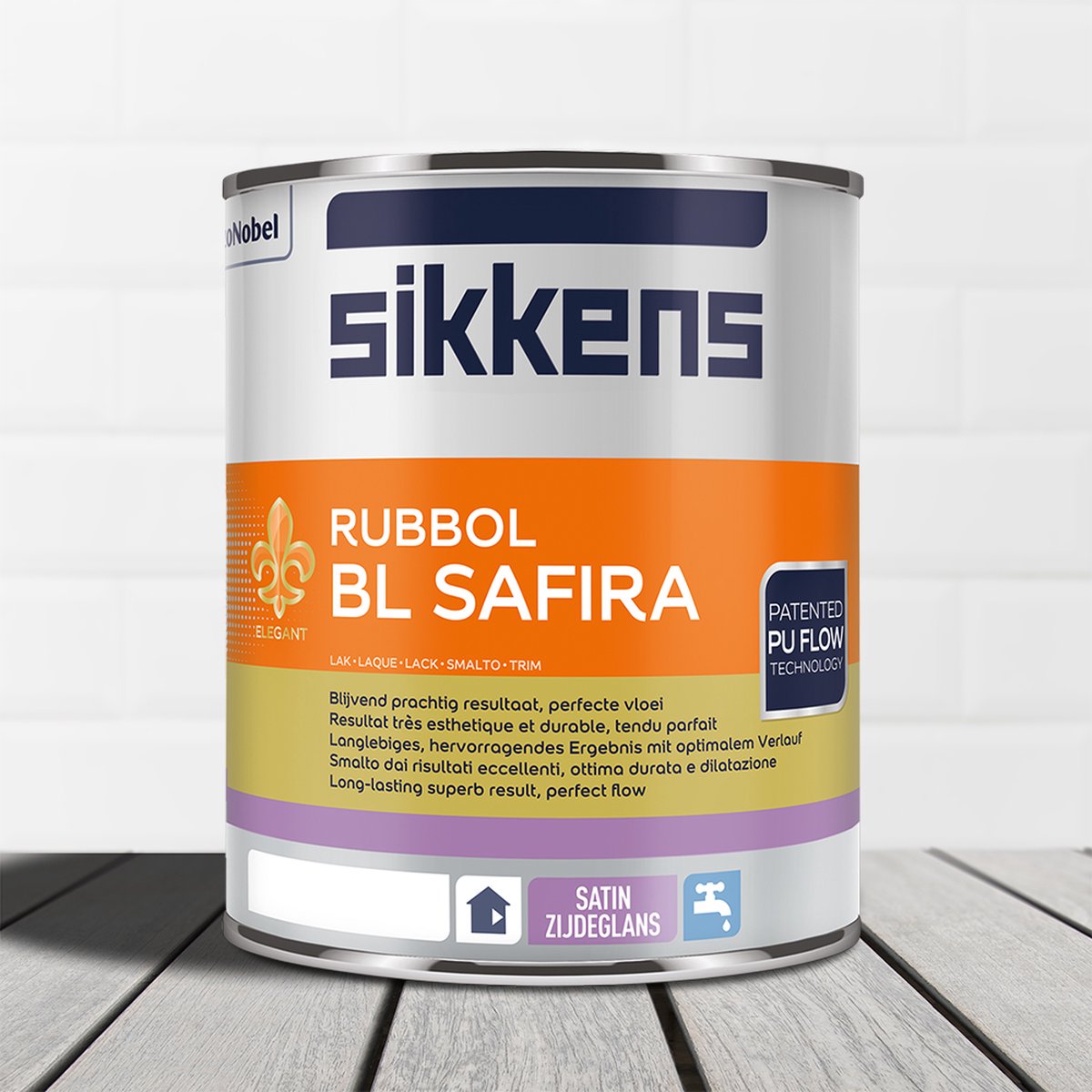 Sikkens Rubbol BL Safira Ral 9005 Gitzwart