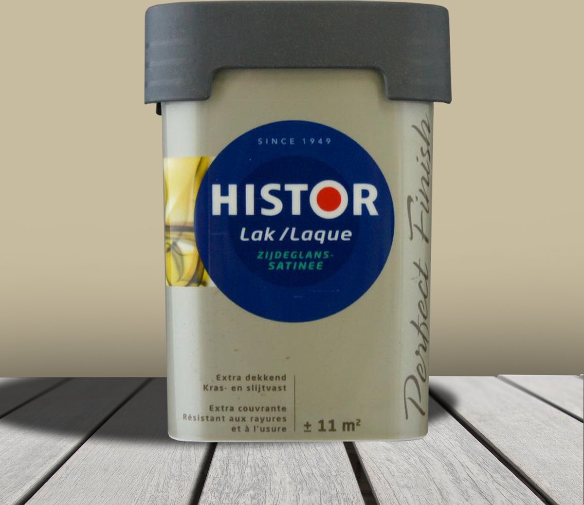 Histor Perfect Finish Alkyd Zijdeglans Lak Toegankelijk 6914 Lakverf Dekkend Terpentine basis