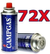 Borvat®| 72 pièces - Cartouches de gaz butane - Réchaud à gaz de camping - Bec Bunsen 227 g de gaz butane