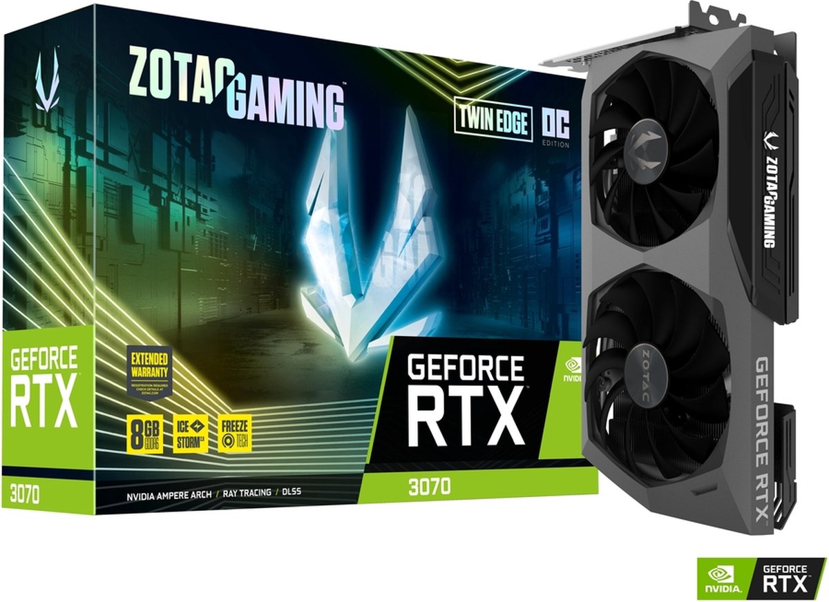 ZOTAC Gaming nVidia GeForce RTX 3070 8GB Zotac Twin Edge OC