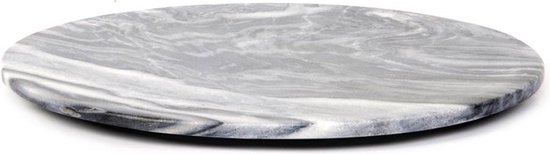XLBoom Max Marmeren Snijplank Rond - Medium - Grijs - 35 × 35 × 2 cm