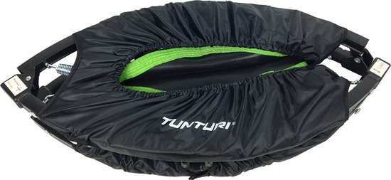 Tunturi Fitness Trampoline - Opvouwbaar - 104cm springoppervlak - Inclusief beschermrand & handgrip - Incl. gratis fitnessapp