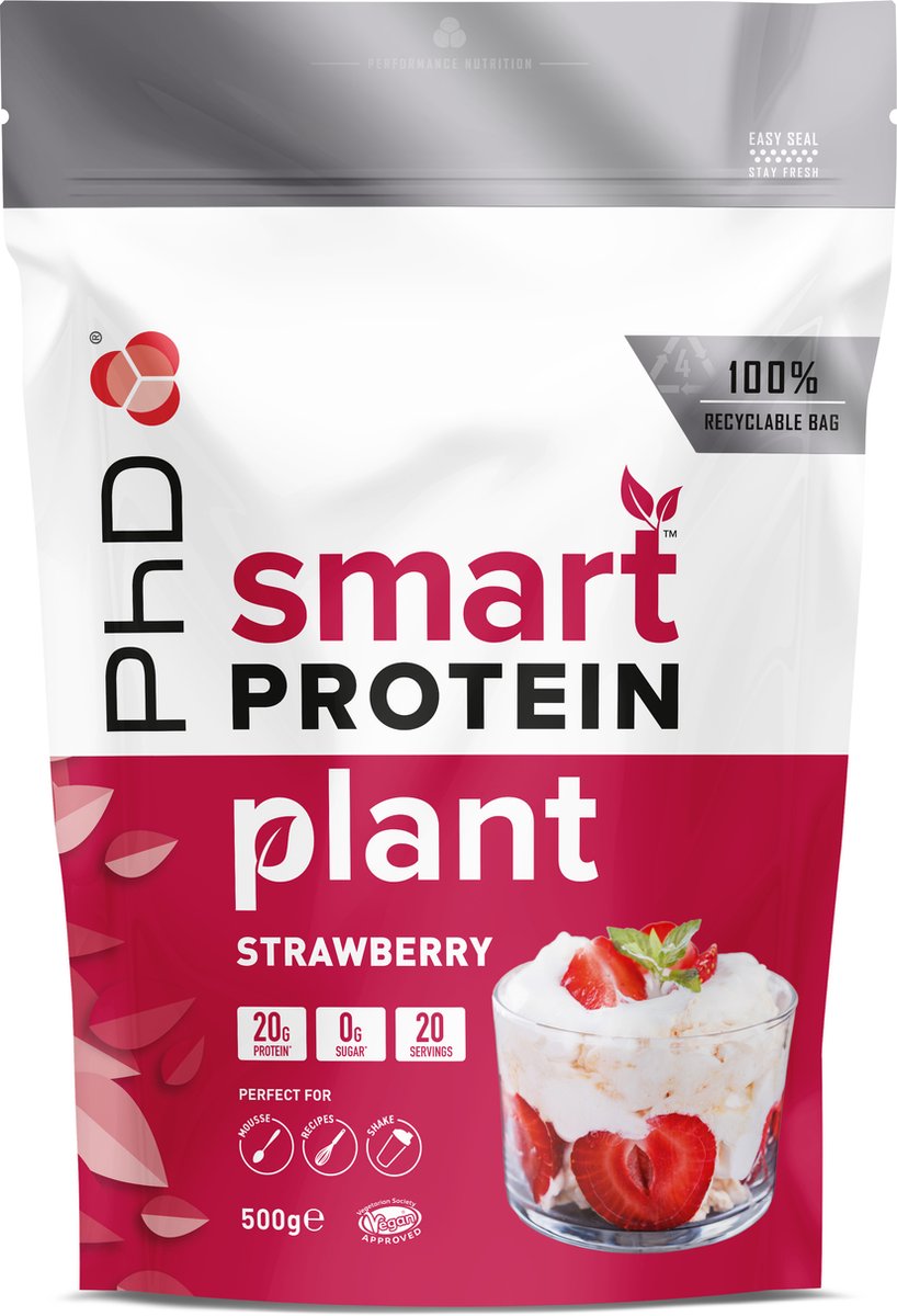 Goedkoopste PhD - Smart Protein Plant (500g) - Eton Mess (Vegan eiwitpoeder