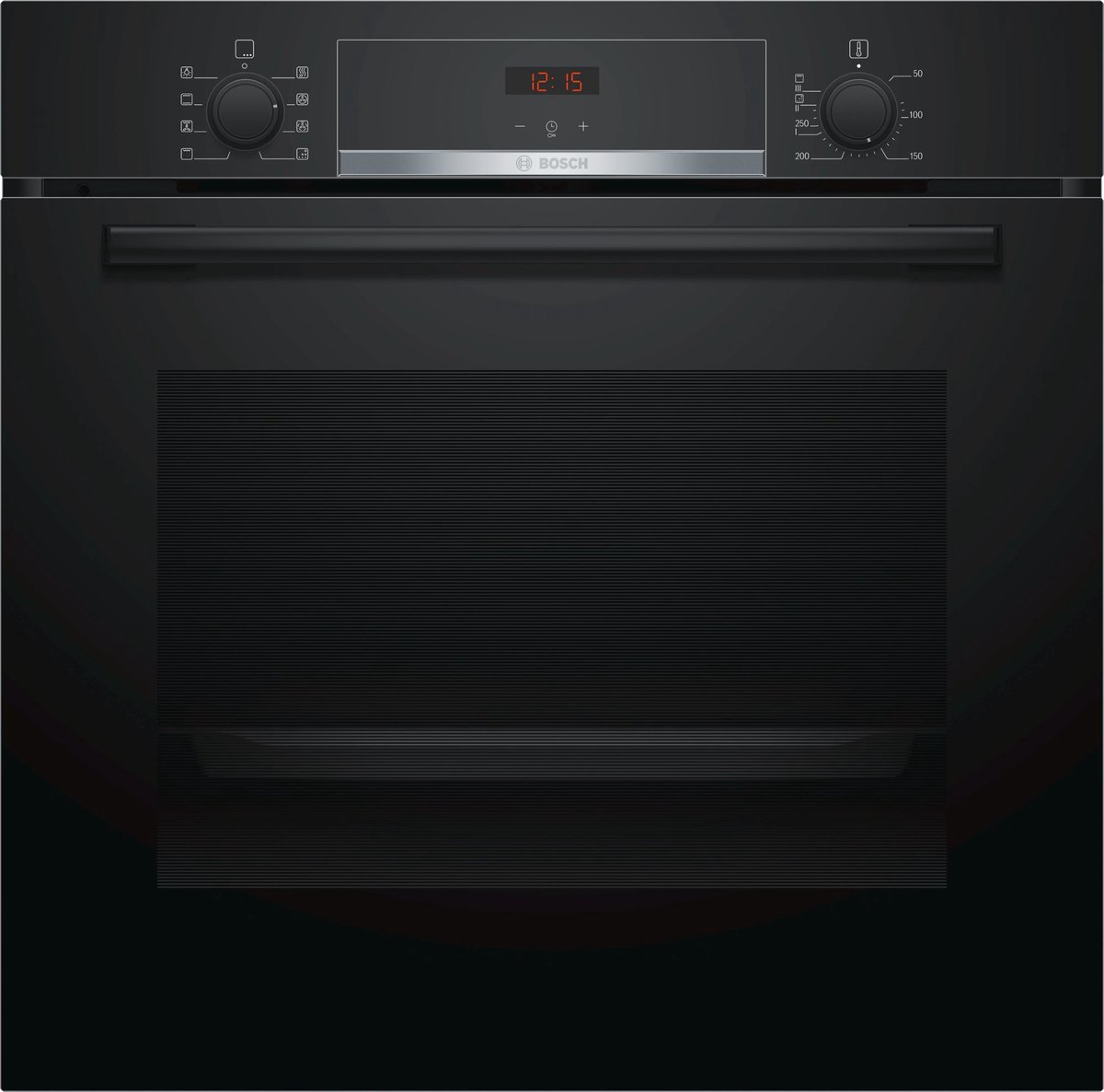 BOSCH HBA553BA0 - Ingebouwde elektrische oven - Geforceerde lucht 3D + - 71L - Reiniging Ecoclean - A - Zwart