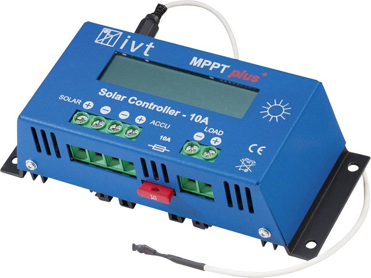 IVT MPPTplus 10A Laadregelaar voor zonne-energie MPPT 12 V, 24 V 10 A