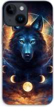 Case Company® - Hoesje geschikt voor iPhone 14 hoesje - Wolf Dreamcatcher - Soft Cover Telefoonhoesje - Bescherming aan alle Kanten en Schermrand