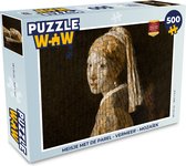 Puzzel Meisje met de parel - Vermeer - Mozaïek - Legpuzzel - Puzzel 500 stukjes