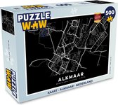 Puzzel Kaart - Alkmaar - Nederland - Legpuzzel - Puzzel 500 stukjes
