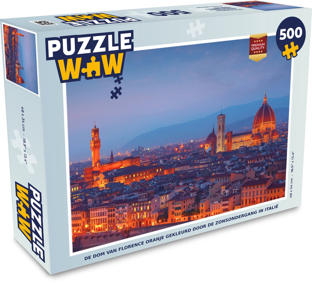 Puzzel Florence - Stad - zon - Legpuzzel - Puzzel 500 stukjes