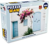 Puzzel Griekenland - Huis - Wit - Legpuzzel - Puzzel 1000 stukjes volwassenen
