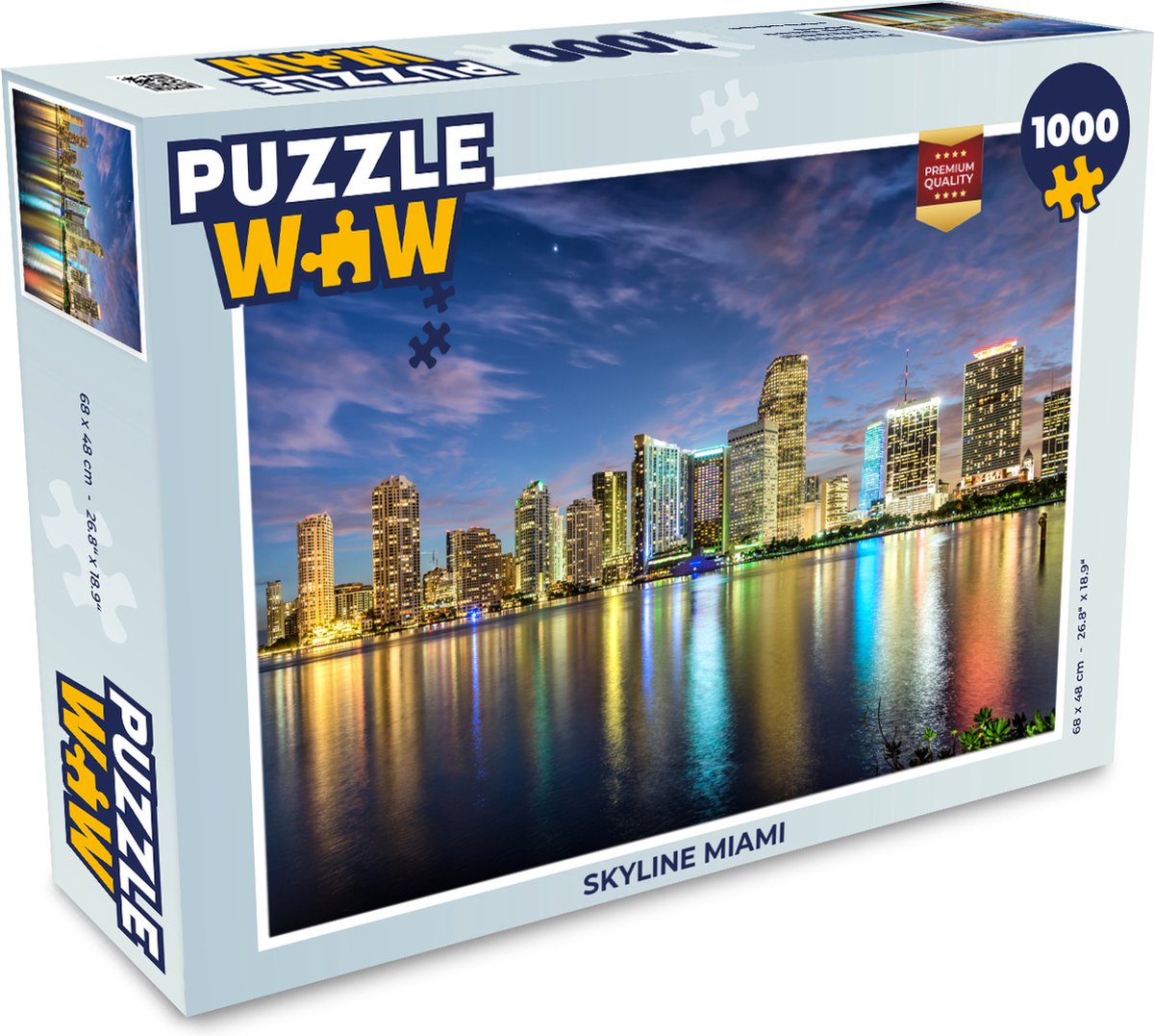 Puzzle 3000 Teile – „Lever De Soleil Coloré à Miami, USA“ Von Castorland, Premium-Puzzle Für Erwachsene