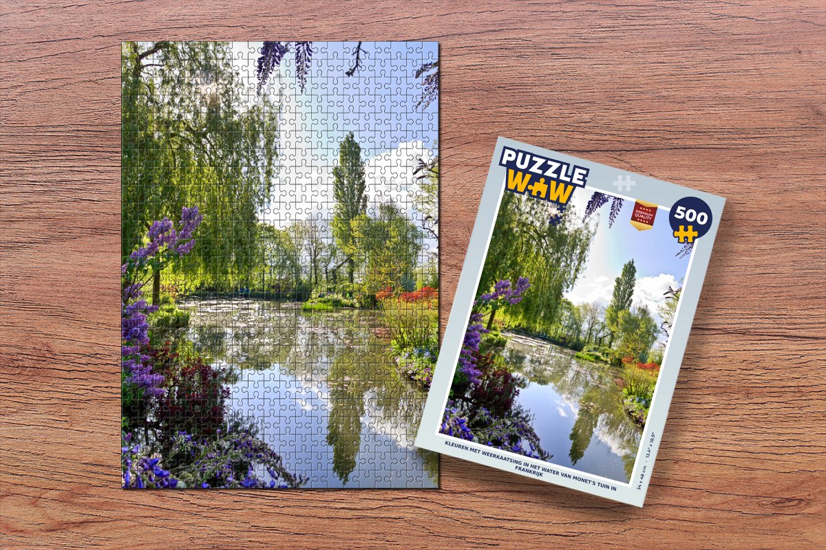 Puzzle d'art en bois - Le pont Japonais - Monet - Fait à la main