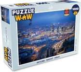 Puzzel Skyline - Nacht - Oslo - Legpuzzel - Puzzel 1000 stukjes volwassenen