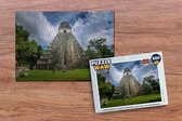 Puzzel Vooraanzicht grote piramide van Tikal in Guatemala - Legpuzzel - Puzzel 500 stukjes