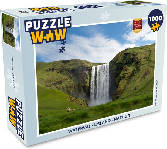 Puzzle Cascade - Islande - Nature - Puzzle - Puzzle 1000 pièces adultes |  bol.com