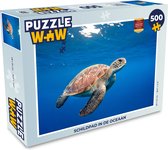 Puzzel Schildpad in de oceaan - Legpuzzel - Puzzel 500 stukjes