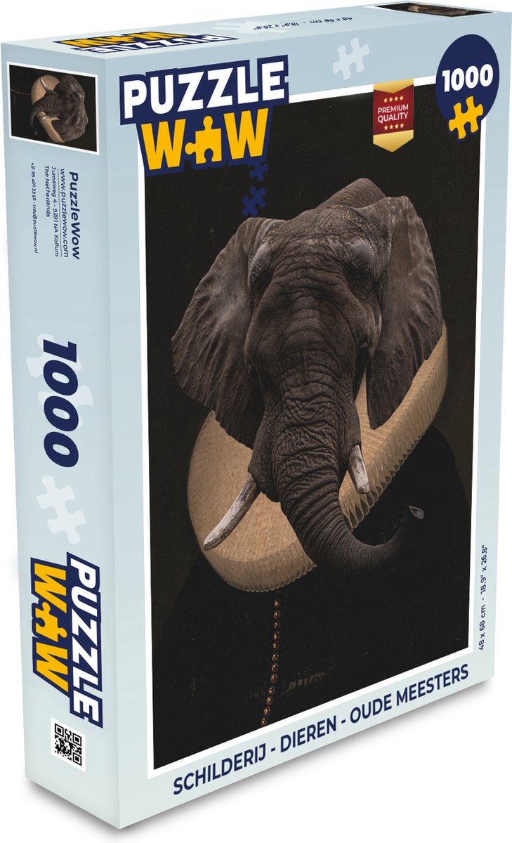 Puzzel Schilderij - Dieren - Oude meesters - Legpuzzel - Puzzel 1000 stukjes volwassenen
