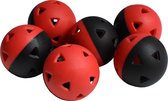 Pure2improve Golf Impact Training Balls - Black/Red - 5 inch - Set of 6