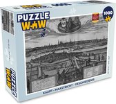 Puzzel Kaart - Maastricht - Geschiedenis - Legpuzzel - Puzzel 1000 stukjes volwassenen