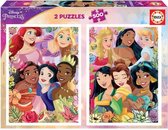 Educa - puzzel 2x500 stuks - Disney Prinsessen