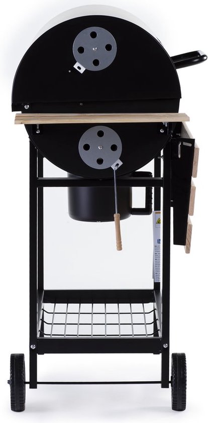 barbecue's > Barbecue houtskool rvs 116 x 39 x 82(h) - Joop de Korte ve