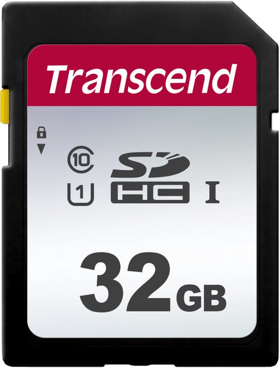 Transcend 300S - Flashgeheugenkaart - 32 GB - UHS-I U1 / Class10 - SDHC UHS-I