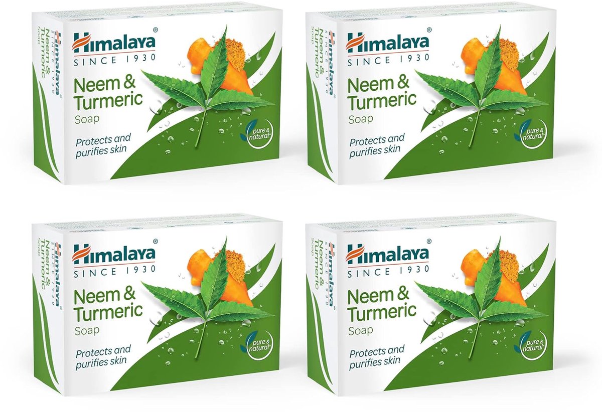 Pack of 4 - Himalaya Soap- Neem & Turmeric Soap 75g