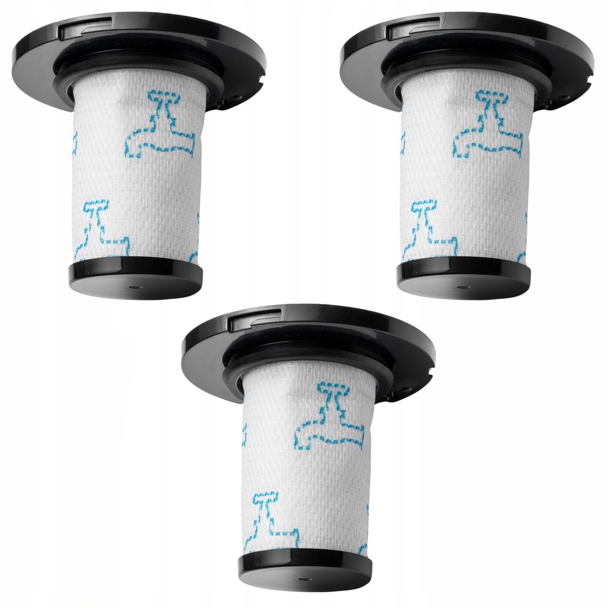 AreoSe - HEPA-filter voor TEFAL X-Force Flex 11.60 12.60 14.60 15.60 Rowenta X-Force Flex - 3 stuks
