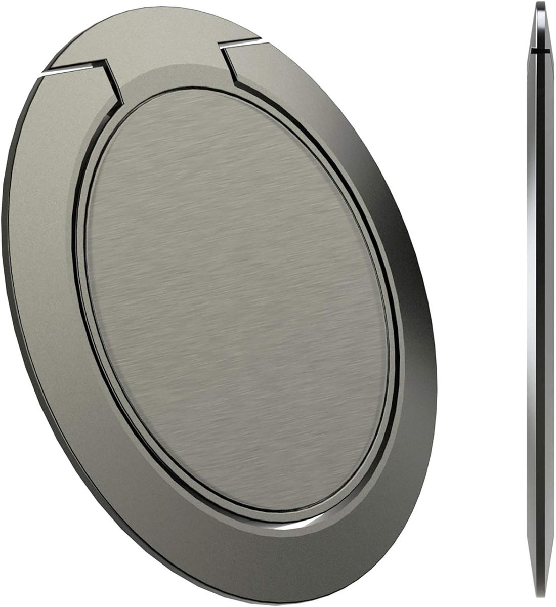 's Werelds slankste telefoonringhouder, Attom Tech ultradunne mobiele telefoon ringstandaard voor magnetische automontagehaak - compatibel voor iPhone X 8 7 Plus 6S 6 5s 5 SE, Galaxy S8 S7 S6 Edge,
