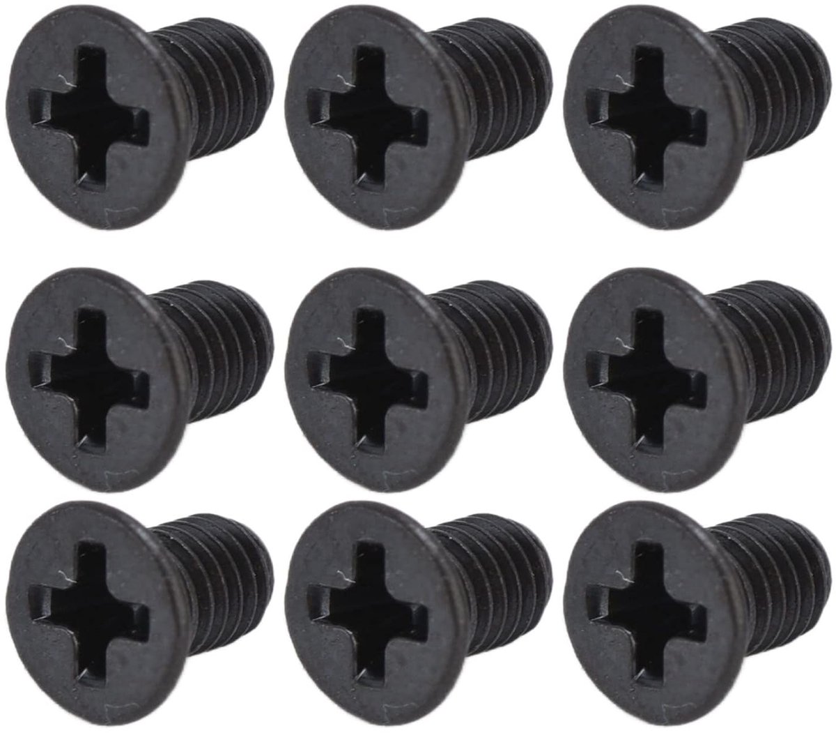 50 Stks M3 Verzonken Schroeven DIN 965 Zwart Gegalvaniseerde Verzonken Bout Machine Schroef Assortiment Kit:(M3*5)