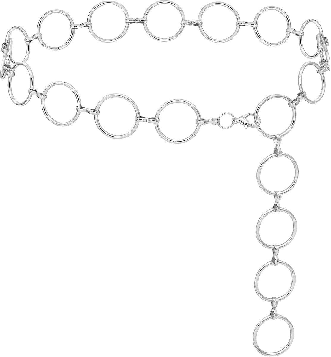 Metalen Taille Ketting voor Vrouwen Chunky Belly Link Chain Belt voor Jurken