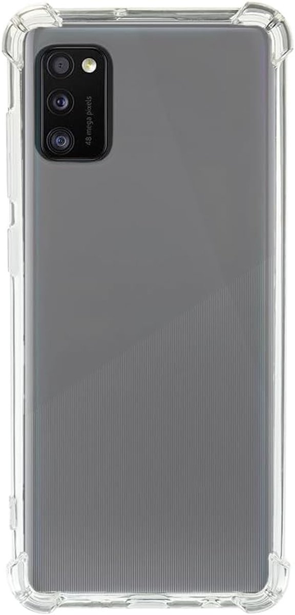 transparant voor Samsung Galaxy A41, hoesje tpu siliconen clear, versterkte hoeken