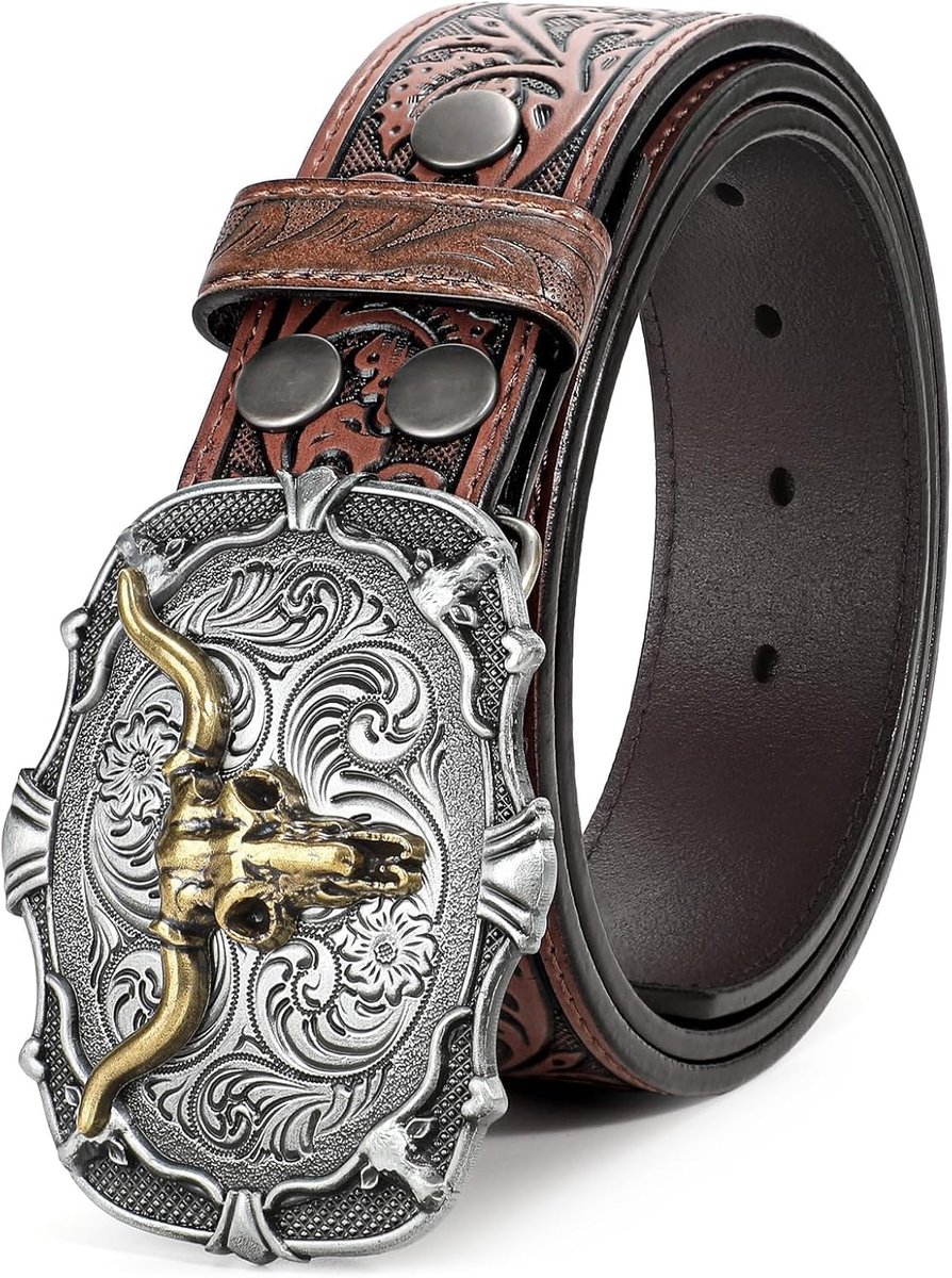 Westerse Lederen Gesp Riem Voor Mannen Vrouwen Cowboy Cowgirl Mens Lederen Riem Voor Jeans Kerst Mannen Riem Geschenken