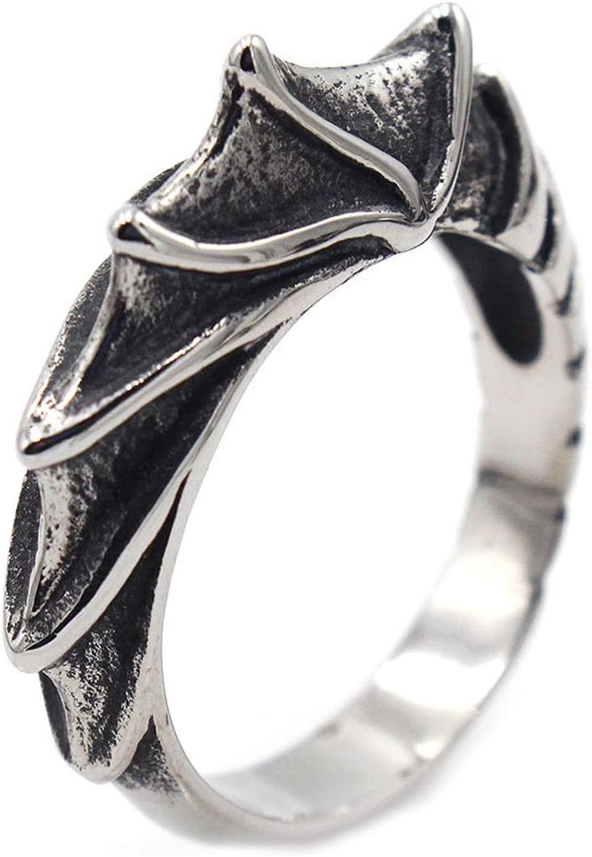 trendy mannelijke dominante stalen ring retro punk persoonlijkheid titanium stalen ring voor heren